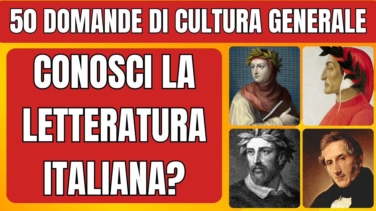 quiz cultura generale online 50 domande letteratura italiana